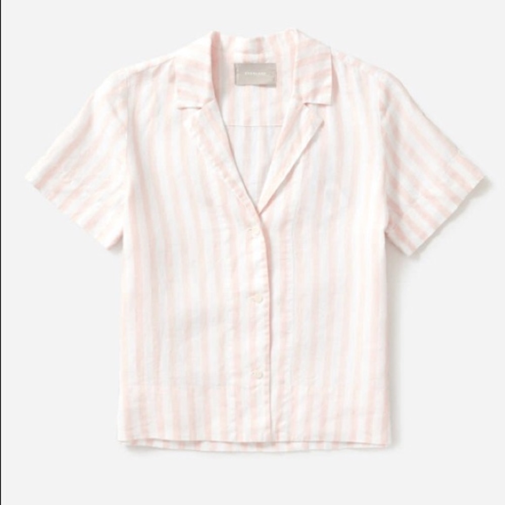 Everlane linen button down shirt